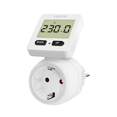 Immagine di LogiLink EM0004 Misuratore di Costi energetici, Display Girevole a 180, Bianco