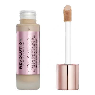 Immagine di Makeup Revolution Conceal &amp; Define Foundation Fondotinta, Donna, Taglia: 23 ml, F7