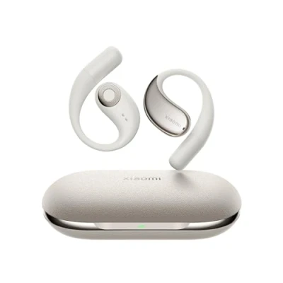 Immagine di Xiaomi OpenWear Stereo, Cuffie Bluetooth, custodia di ricarica, Hi Res Audio con driver dinamico, Fino a 38,5 ore ascolto, Doppio microfono riduzione del rumore, Design Ergonomico, Beige