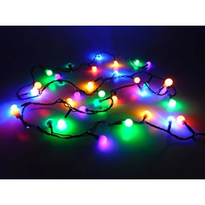 Immagine di Christmas Concepts® 35 Multi Color LED Berry Lights con cavo verde da 3m Decorazioni per albero di Natale Luci interni