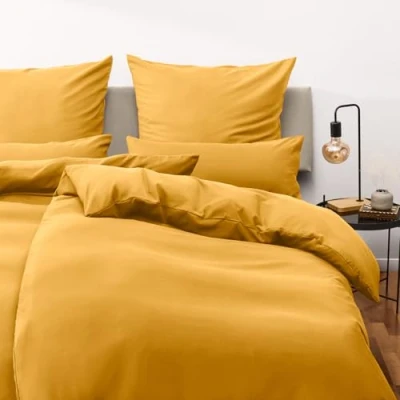 Immagine di Blumtal Copripiumino Singolo 135x200 e Federa 50x80 Set di Lenzuola in microfibra extra morbida certificata Oeko Tex, con 1 2 pezzi Giallo