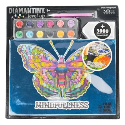 Immagine di DIAMANTINY Level Up Nice Group Creative Art, Diamond Painting Kit crea il mosaico, POP, Farfalla
