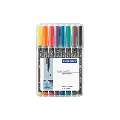 Immagine di Staedtler Penna per lucidi da proiezione Folienstift Lumocolor® permanent 318 WP8 1 colori assortiti