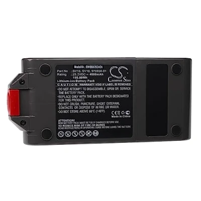 Immagine di vhbw batteria compatibile con Dyson V15 Detect Total Clean SV22, V15s Submarine home cleaner grigio scuro (4000mAh, 25,2V, Li Ion)