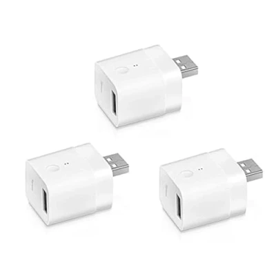 Immagine di Yueyang Micro mini Adattatore intelligente Wi Fi 5V,interruttore per dispositivi USB Tipo A compatibile con Alexa/Google Home,attraverso APP controllo(3pcs)