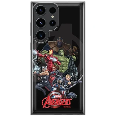 Immagine di Ert Group custodia per cellulare Samsung S23 ULTRA originale e con licenza ufficiale Marvel, modello Avengers 028 adattato in modo ottimale alla forma dello smartphone, TPU
