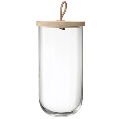 Immagine di LSA International Contenitore Ivalo e Coperchio Cenere 29,5 cm, Vetro, Trasparente