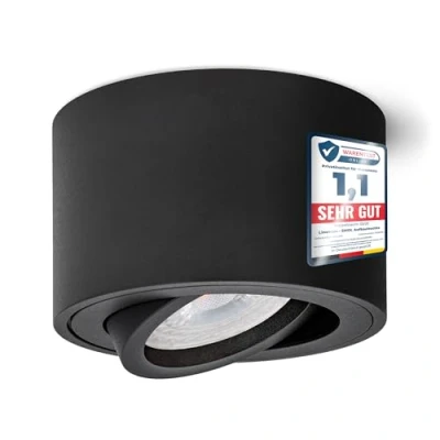 Immagine di linovum SMOL Faretto LED da incasso opaco, piatto e orientabile, con modulo sostituibile, 5 W, bianco neutro, 230 V