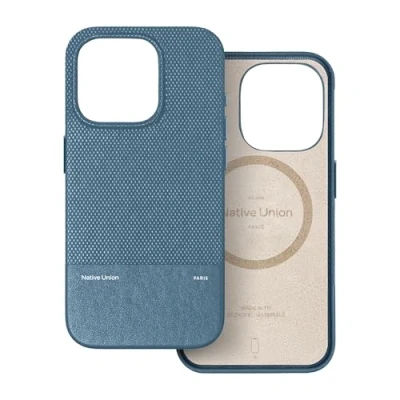 Immagine di Native Union (Re Classic Case 3.0 Compatibile con MagSafe e magneti integrati Materiali Resistenti Riciclati Ultra Resistente Protezione Anticaduta da 1,8 m per iPhone 16 (Blu Navy)
