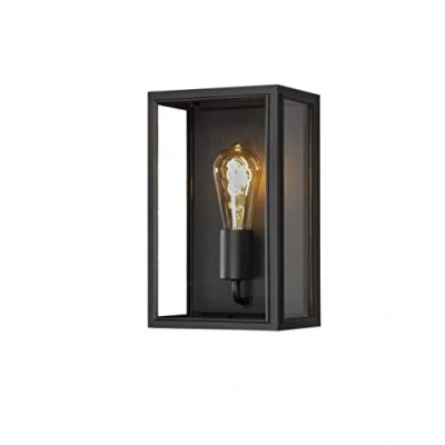 Immagine di Konstsmide Carpi 7347 750 Lampada da parete per esterno, a risparmio energetico, ad incandescenza, LED (monocolore) E27 Nero