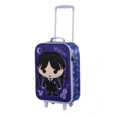 Immagine di Karactermania Wednesday Chibi SOFT 3D Trolley per bambini, Taglia: One Size, Lila