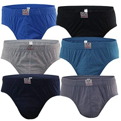 Immagine di BestSale247 Confezione da 3 o 6 12 mutande uomo, a costine sottili, 100% cotone pezzi Art. 580 XX Large