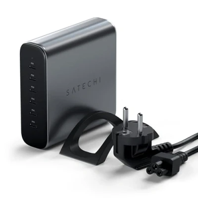 Immagine di Satechi 200W Type C 6 Port PD GaN Charger grey ST C200GM EU