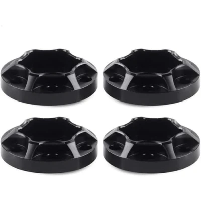 Immagine di INJORA RC Ruota Hex Hub 12mm Estensione Adattatore 4pcs Metal Combinare Coupler Set per 1/10 Crawler Axial SCX10 Traxxas TRX4 D90 (Nero 6mm)
