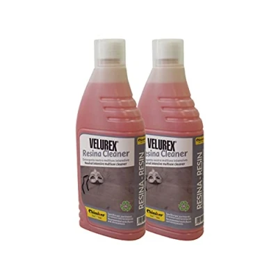 Immagine di Chimiver Detergente e Multiuso per la Pulizia di Pavimenti in Resina. Additivato con Speciali nanoparticelle VELUREX Resina Cleaner Kit 2 Pezzi Confezione da flaconi 1L cad.