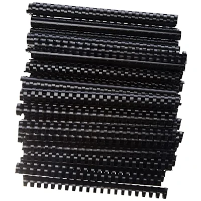 Immagine di Peach PB422 02 Dorsi in plastica, formato A4, 22 mm, 210 fogli, 50 pezzi, colore nero