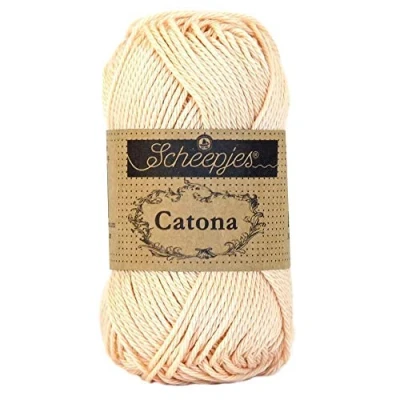 Immagine di Scheepjes Catona Cotone Filato, 255 Shell, 1x25g