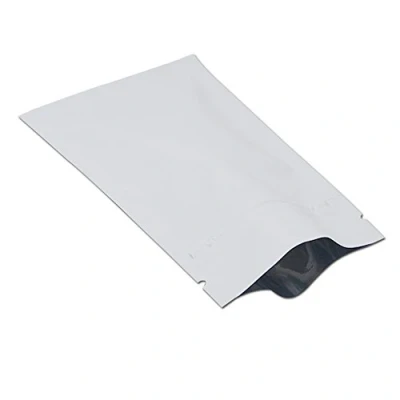 Immagine di WACCOMT Pack 100 Pezzi Alluminio Schermo Pacchetto Tasche Zip Top Piatto Sacchetto Caffè Bagagli Mylar (12x18cm (4.7x7.1 inch), Bianca)