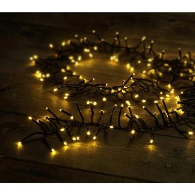 Immagine di Sygonix Illuminazione per albero di natale Interno/esterno 230 V/50 Hz 200 SMD LED Bianco caldo Lampada regolabile, con telecomando