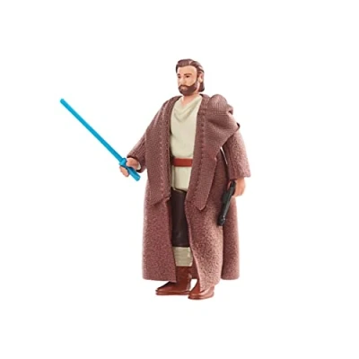 Immagine di Star Wars Hasbro, Retro Collection, Obi WAN Kenobi (Jedi errante), Action Figure collezionabile in Scala da 9,5 cm, Ispirata alla Serie Kenobi, dai 4 Anni su, Multi, F5770
