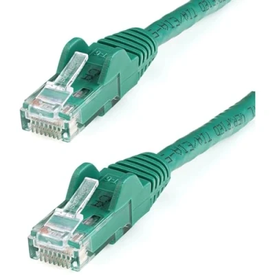 Immagine di StarTech.com Cavo Ethernet CAT6 30m, rete Lan RJ45 10 Gigabit 100W PoE, dati/patch UTP 10GbE, Testato individualmente, Low Smoke Zero Halogen Certificato UL/TIA, Verde (N6PATCH100GN)