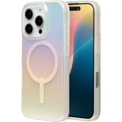Immagine di Zagg Milan Snap MagSafe Custodia per iPhone 16 Pro Iridescente (Apple Pro), Cover smartphone, Multicolore