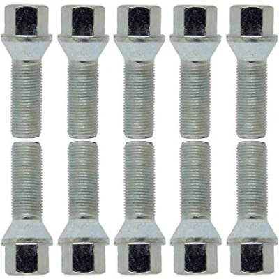 Immagine di TRACER 10 bulloni per ruota, conici, argento, M12 x 1,5, 35 mm