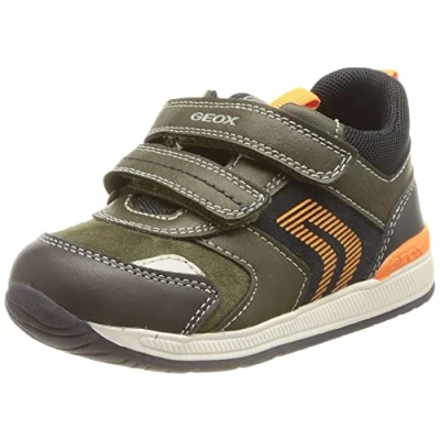 Immagine di Geox B Rishon Boy B, Primi Passi Bimbo 0 24, Verde/Arancione (Dk Green/Orange), 21 EU