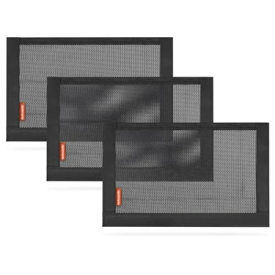 Immagine di TrunkExpert Borsa in Rete Nano con Velcro per Bagagliaio Universale 30 cm x 20 Organizer Auto Strisce Resistenti 3 Pezzi