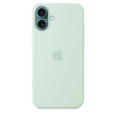 Immagine di Apple Custodia in silicone con MagSafe (Apple iPhone 16 Plus), Cover smartphone, Verde