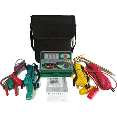 Immagine di Misuratori di resistenza isolamento digitale a terra, 0 2000 Ohm DCV ACV Meter Megohmmeter Megohm