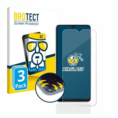 Immagine di brotect Pellicola Protettiva Vetro per Samsung Galaxy A03 Protezione Schermo (3 Pezzi) [Durezza Estrema 9H, Chiaro]