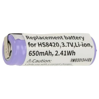 Immagine di vhbw batteria compatibile con Philips HS8020, HS8040, HS8060, HS8070, HS8420, HS8420/23, HS8440, HS8460 rasoio elettrico (650mAh, 3,7V, Li Ion)