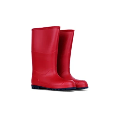 Immagine di stivali di gomma per bambini Wellys impermeabili resistenti da pioggia Wellingtons ragazzi ragazze, Rosso, 39 1/3 EU