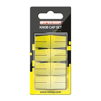 Immagine di Reloop Knob Cap Set yellow 8 Cappucci per manopole, rivestimento in gomma una maggiore presa, compatibili con molti mixer e controller DJ, giallo