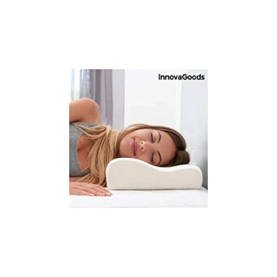 Immagine di InnovaGoods® cuscino cervicale viscoelastico Sleeft offre un ottimo supporto cervicale, con funzione di viscoelastico, design ergonomico e facile da usare, ideale per la casa il riposo.