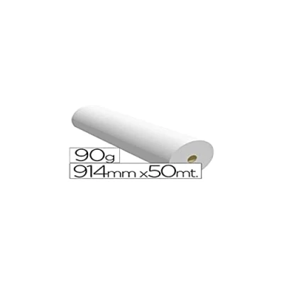 Immagine di Apli 016098 Confezione da 1 bobina di carta CAD a getto d&#039;inchiostro, 914 mm x 50 m, 90 g