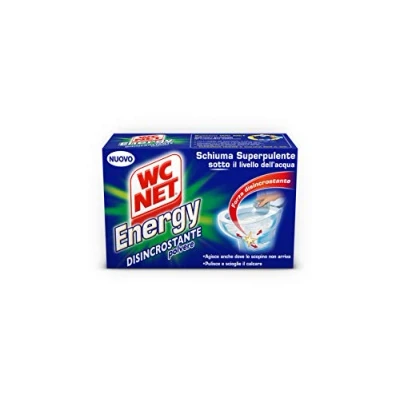 Immagine di Wc Net Energy Disincrostante, Detergente Anticalcare in Polvere per WC, Schiuma Autopulente, 4 Buste x 1 Confezione
