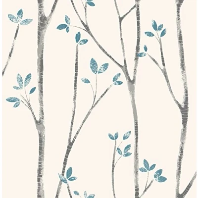 Immagine di Urban Walls UW24777 Scandi Tree Sidewall, Blu