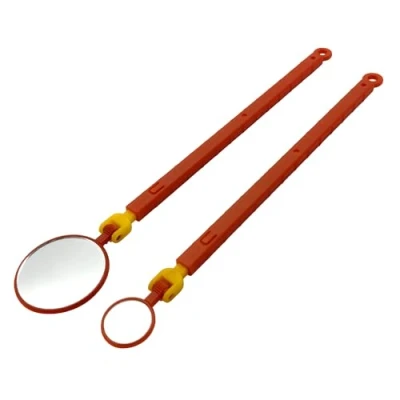 Immagine di ZKTOOL Set di 2 Specchietti Ispezione Isolati da 1000 V, Telescopici per Veicoli Ibridi ed Elettrici, Specchio Rotante, 20MM e 40MM