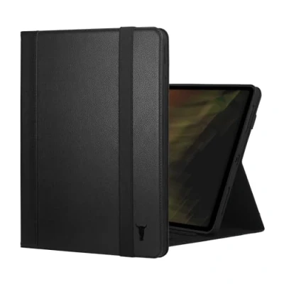 Immagine di TORRO Custodia Compatibile con iPad Pro 13&quot; (2024) in Pelle Premium per M4 2024 Funzione Stand, Connettività Apple Pencil e Wake/Sleep (Nero)