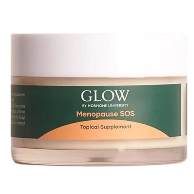 Immagine di Glow Botanica Crema di igname selvatico per sollievo da perimenopausa e menopausa Integratore topico senza ormoni vampate calore sudorazione notturna 1 mese fornitura