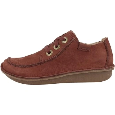 Immagine di Clarks Originals Funny Dream Stringate sportive, Donna, Taglia: 38, Rot Pelle