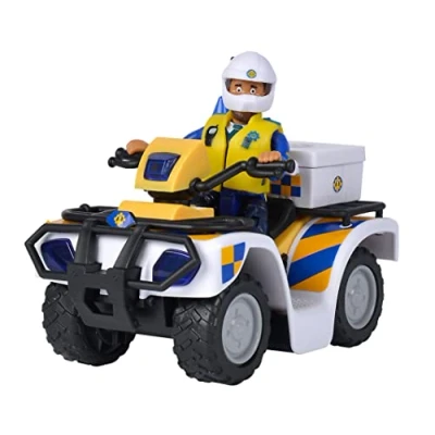 Immagine di Simba Sam il Pompiere Quad della polizia + statuetta Malcolm articolata Accessori inclusi Da 3 anni 109251093038