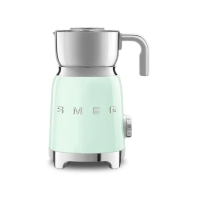 Immagine di Smeg, Montalatte Multinfuzione MFF11PGEU, con Sistema ad Induzione, 6 Programmi Preimpostati, Una funzione Manuale, Caraffa Removibile da 600 ml, Tappo Misuratore, Avvolgicavo, 500W, Verde Pastello
