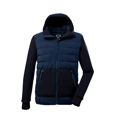 Immagine di Killtec Men&#039;s Giacca ibrida con cappuccio KOW 158 MN JCKT, dark petrol, S, 37572 000