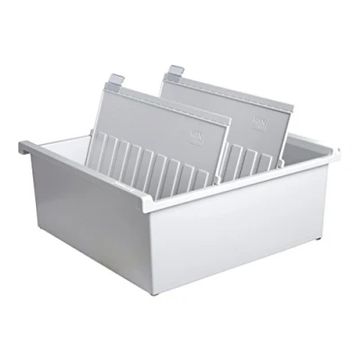 Immagine di HAN 954 0 11 Vassoio schedario Grigio luminescente Numero max. di schede: 1.300 Schede DIN A4 orizzontale