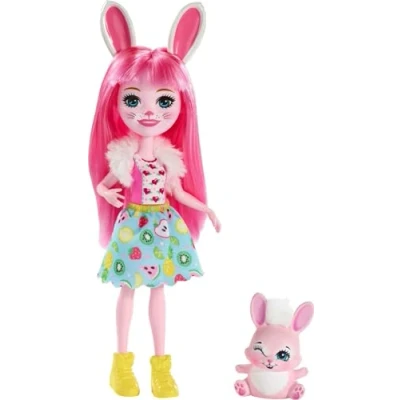 Immagine di Enchantimals, Bambola Bree Coniglietto con Animale, Giocattolo per Bambini 4+Anni, FXM73