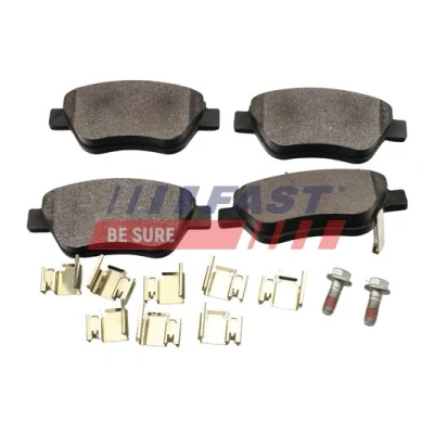 Immagine di FAST FT29565 Kit pastiglie freno Assale anteriore con bulloni pinza FIAT: Panda II Hatchback, Doblo I Station Wagon, Cargo