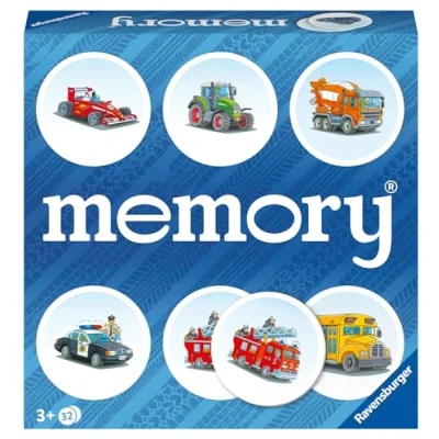 Immagine di Ravensburger Memory® Versione Veicoli, 64 Tessere, Gioco D...